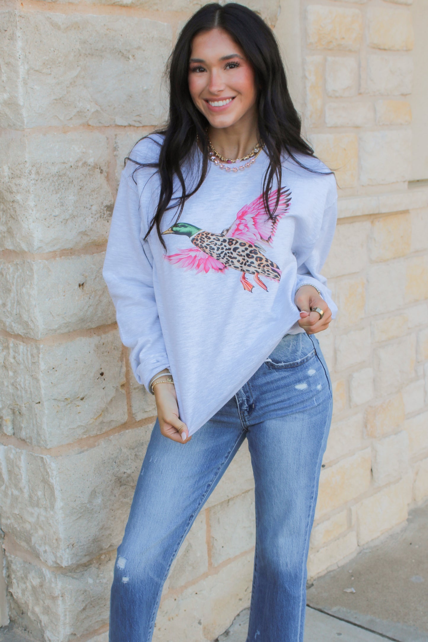 Pink Mallard Sweatshirt