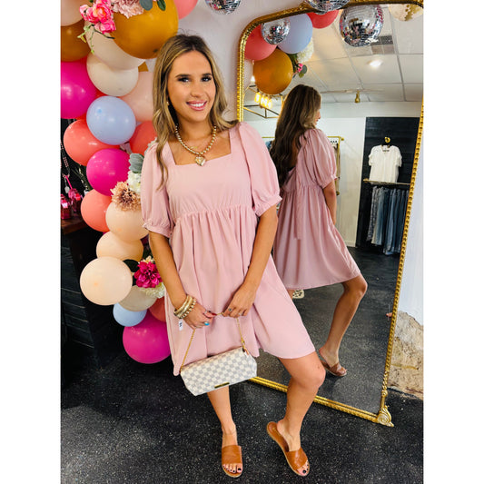 Pink Baby Doll Dress