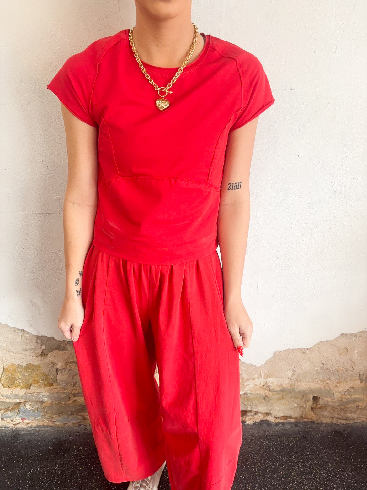 Candy Red Lounge Set