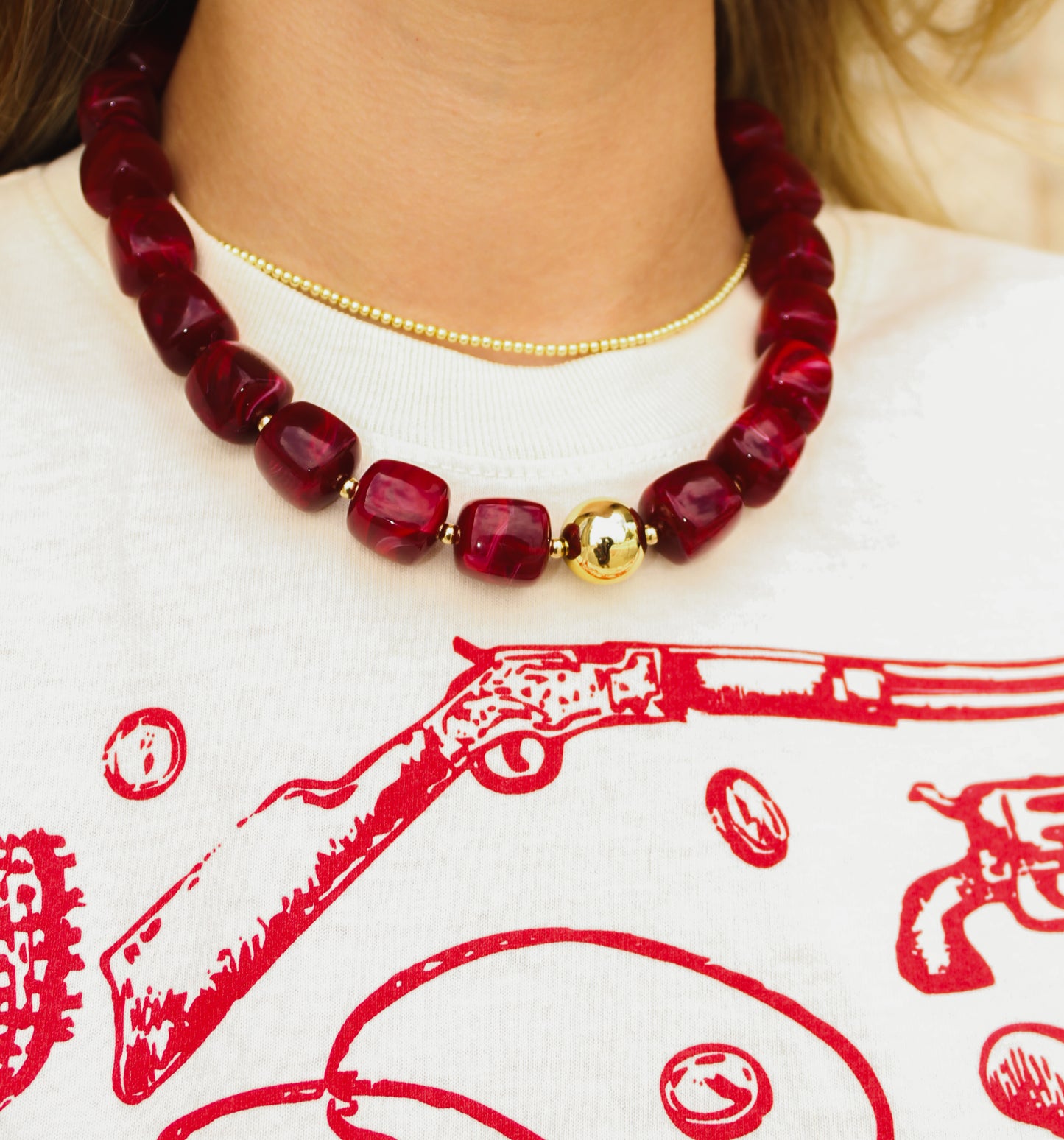 Beaded With Gold Detail