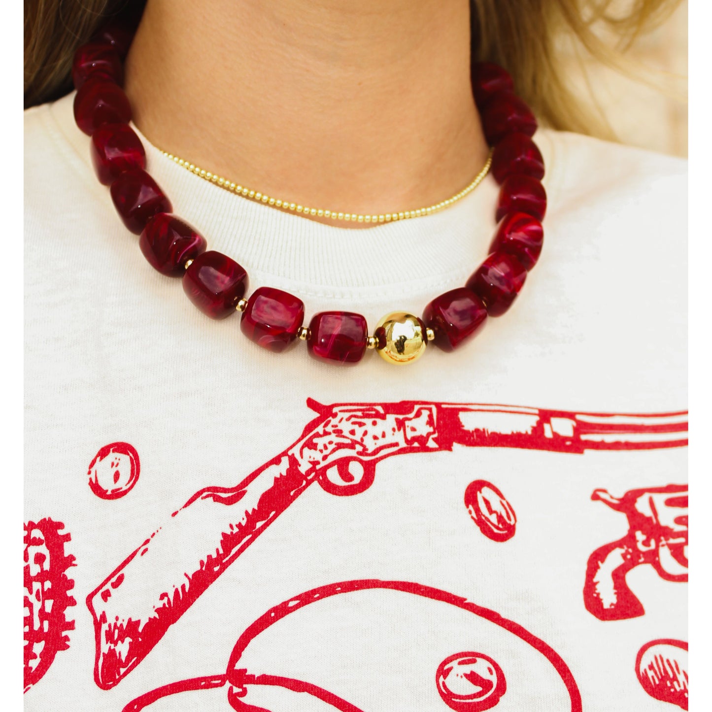 Beaded With Gold Detail