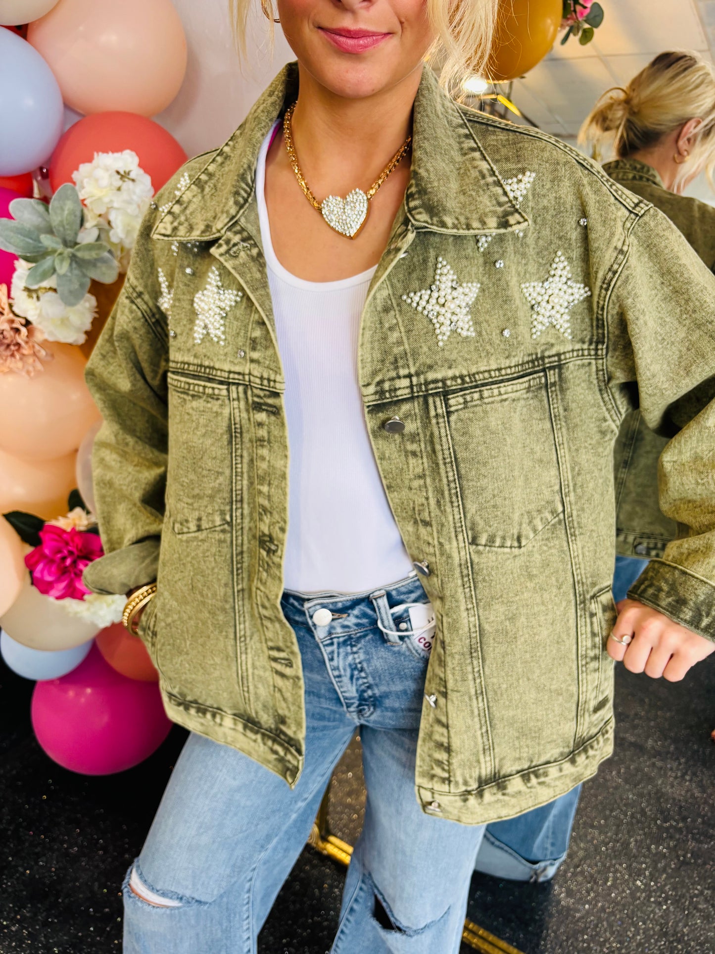 Green Star Jean Jacket