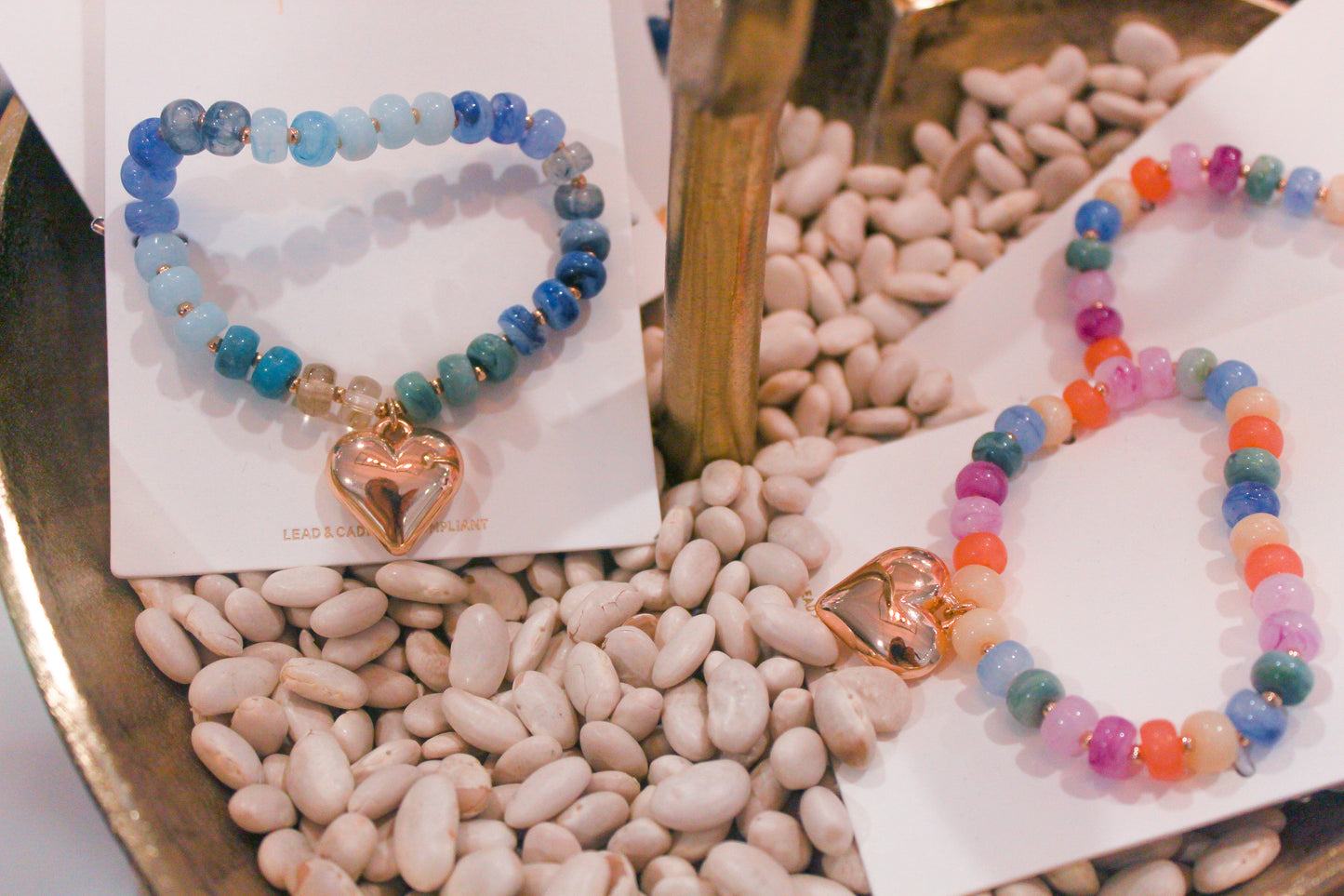 Beaded Heart Bracelets