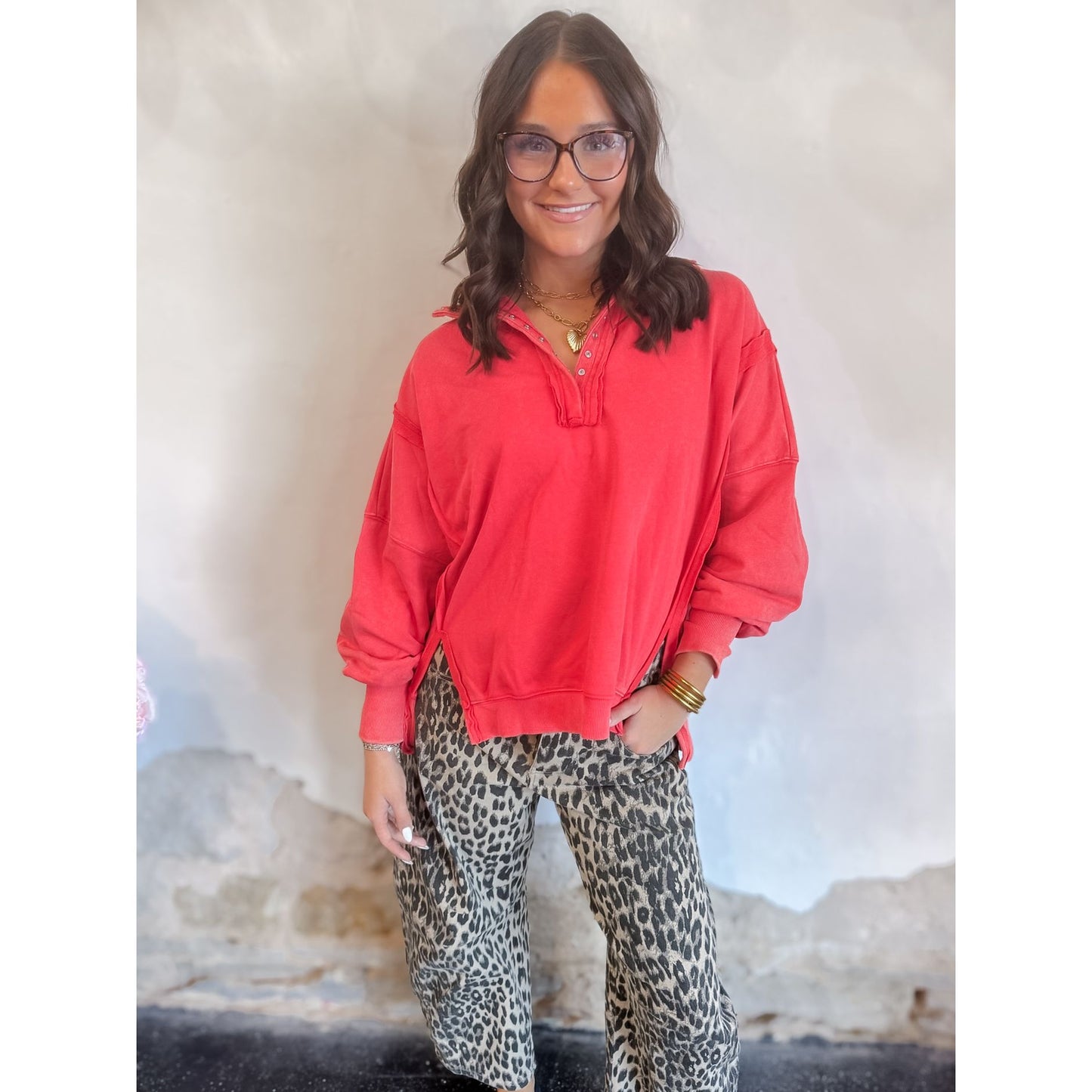 Cheetah Barrel Jeans