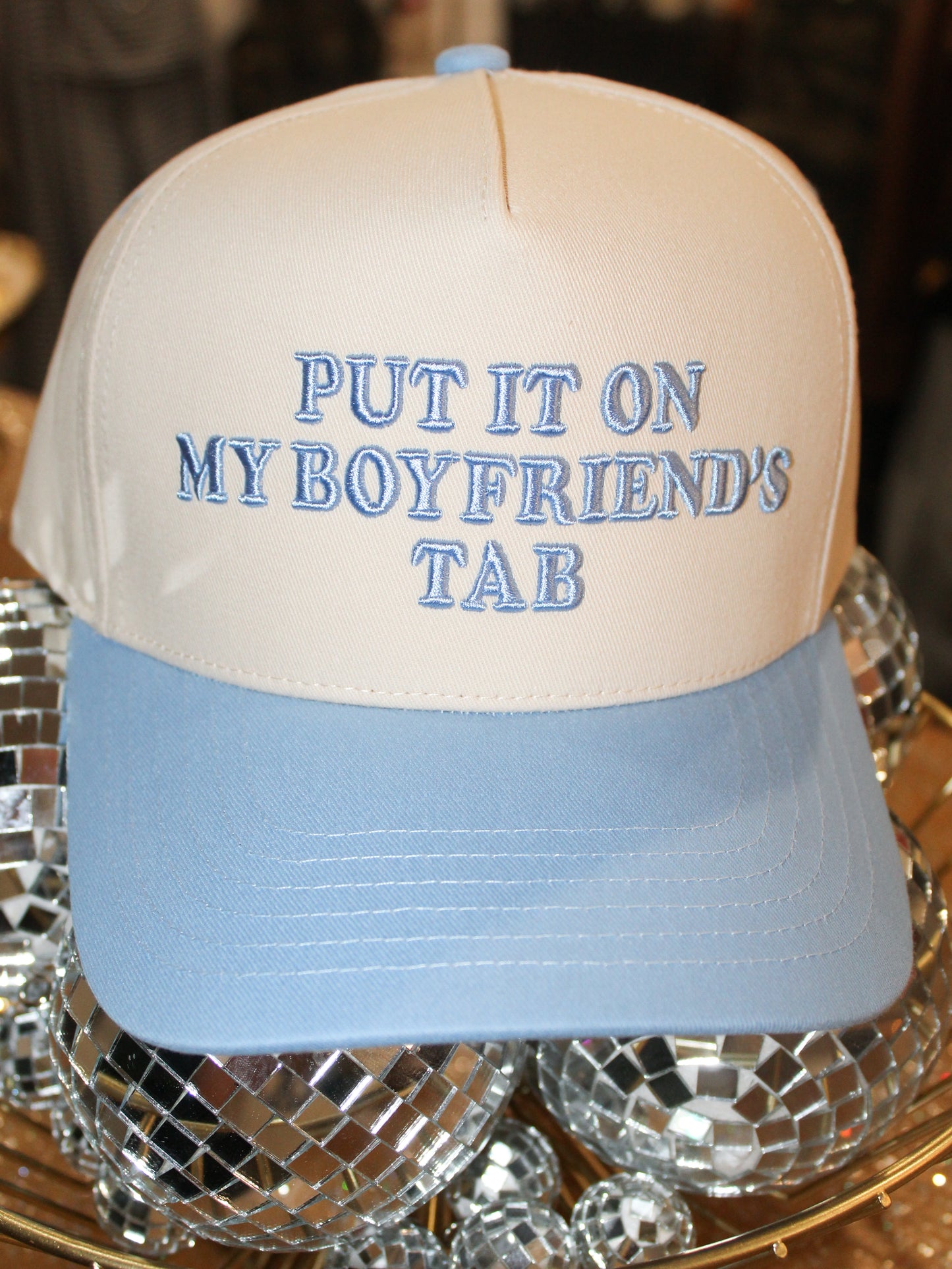 Put It On My Boyfriend’s Tab Fabric Hat