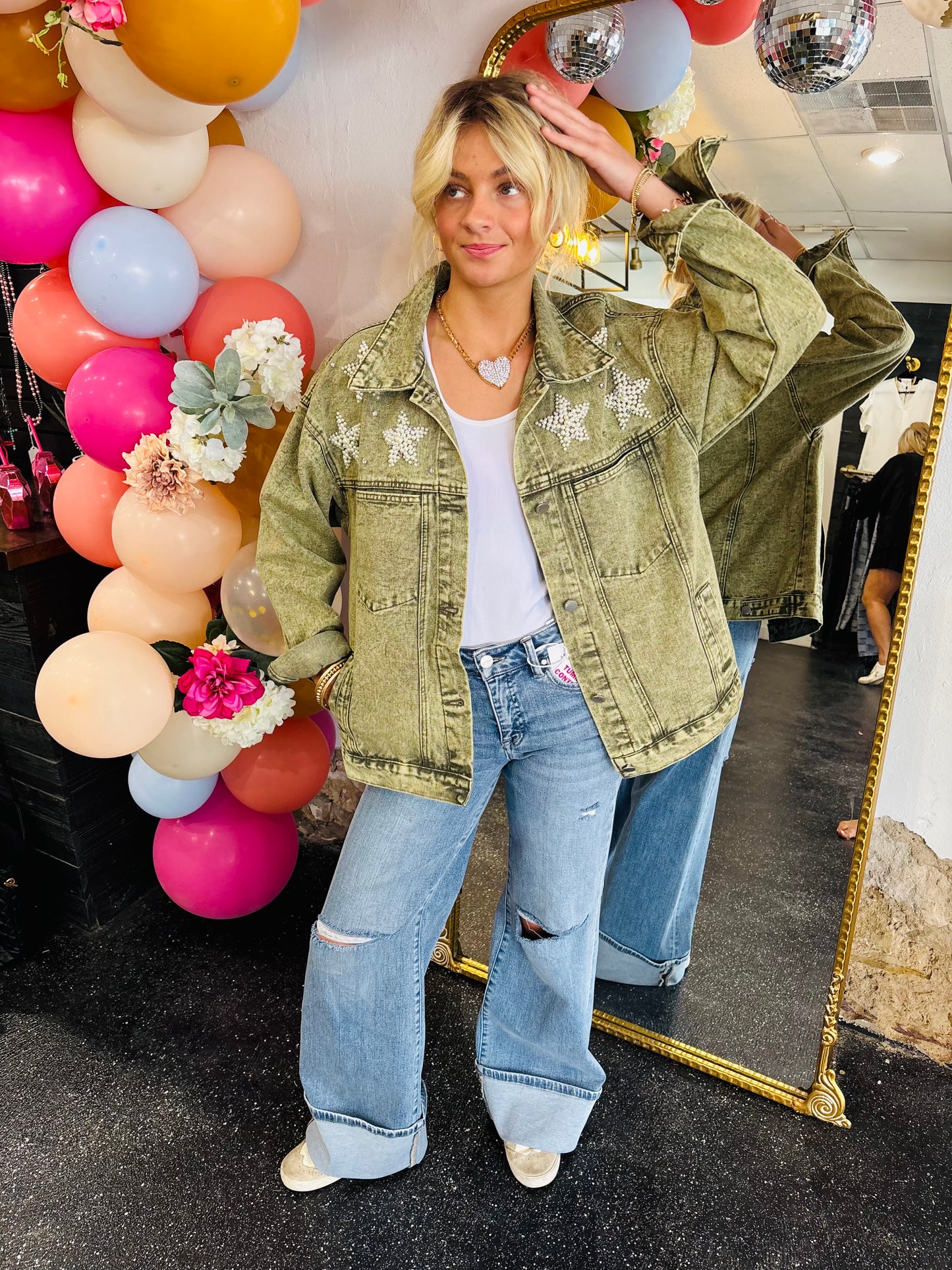 Green Star Jean Jacket