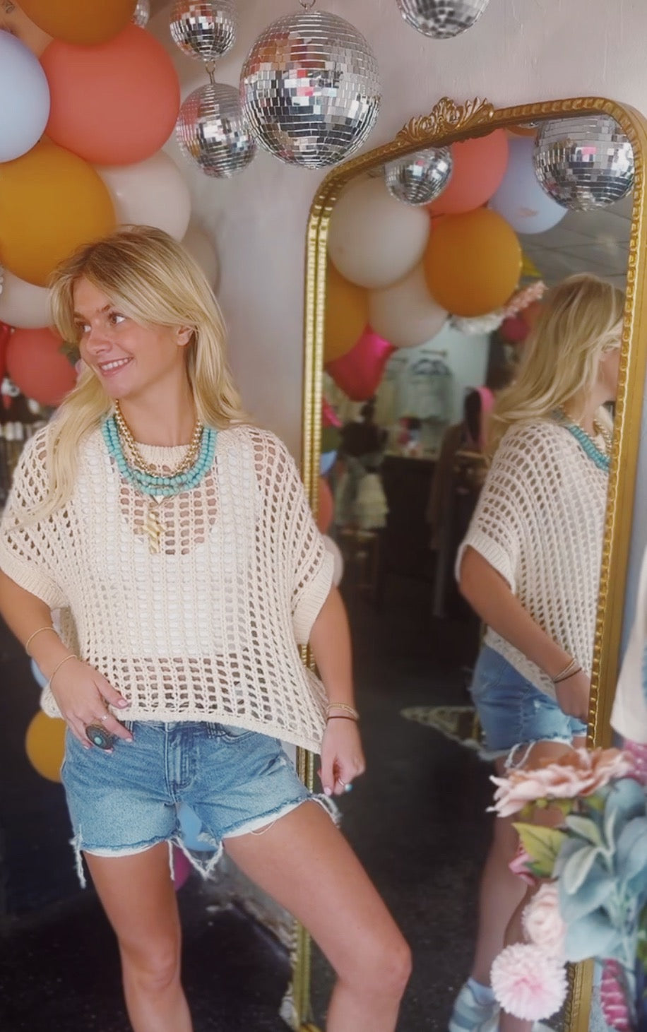 White V Neck Tank