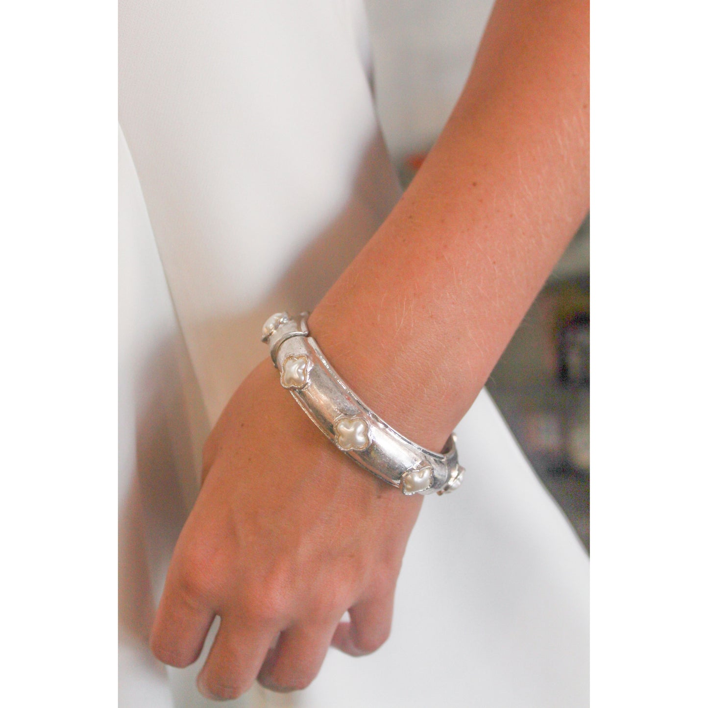Pearl Petals Cuff