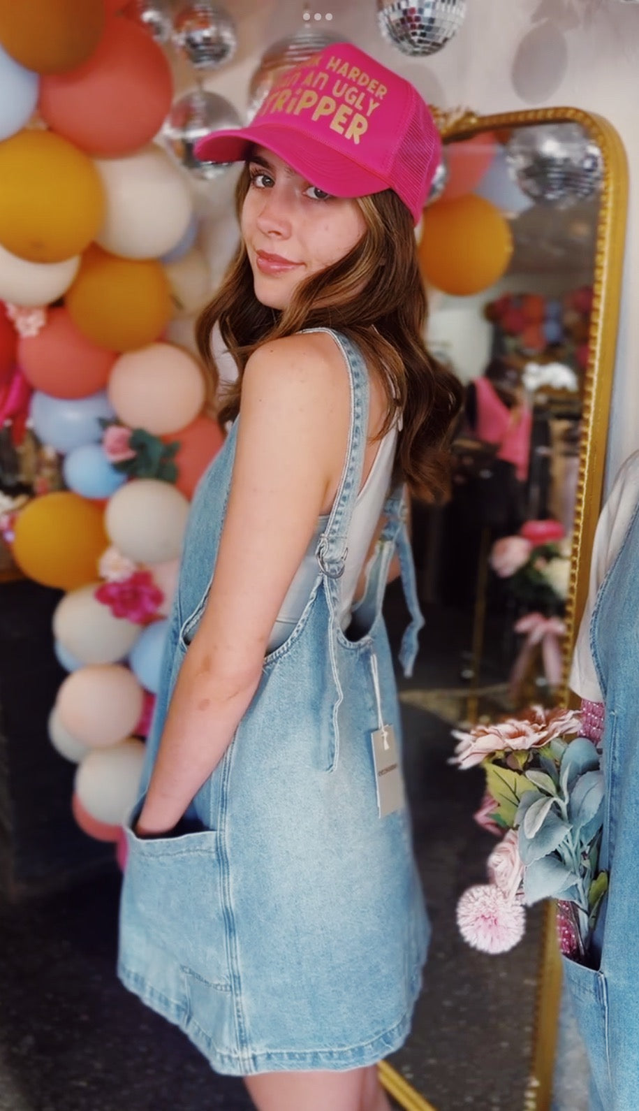 Denim Overall Dress