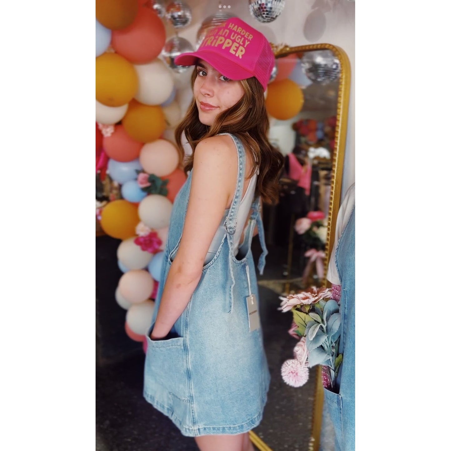 Denim Overall Dress