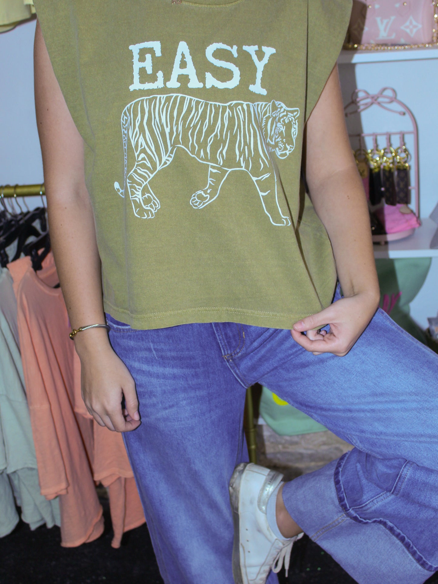 Easy Tiger Crop Tee