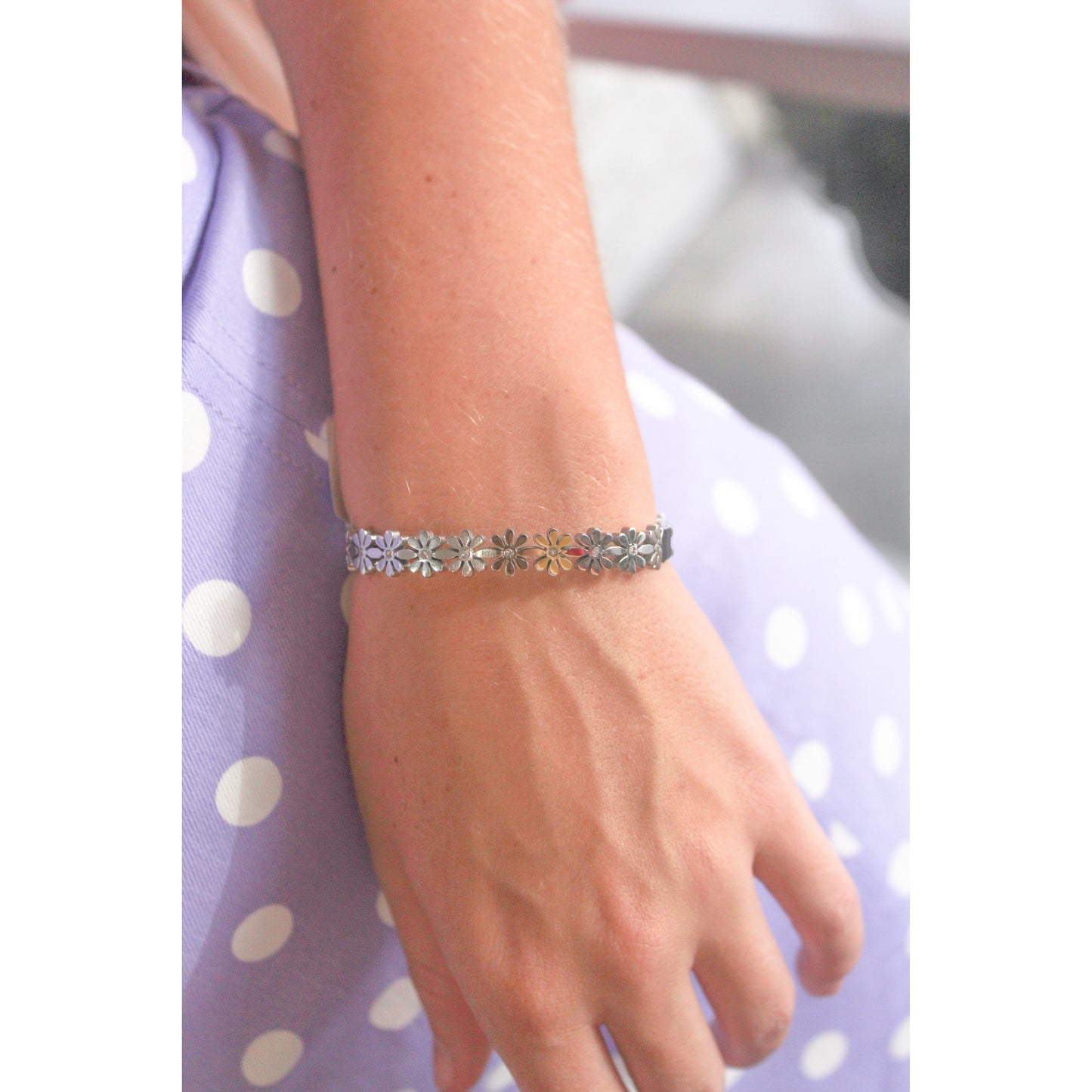 Daisy Days Bracelet - Silver