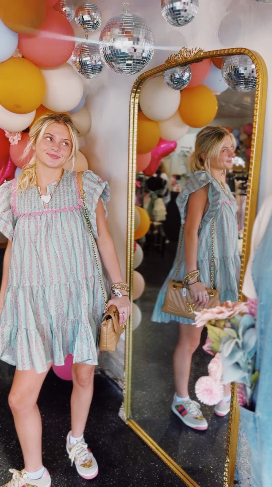 Mint & Pink mini Dress