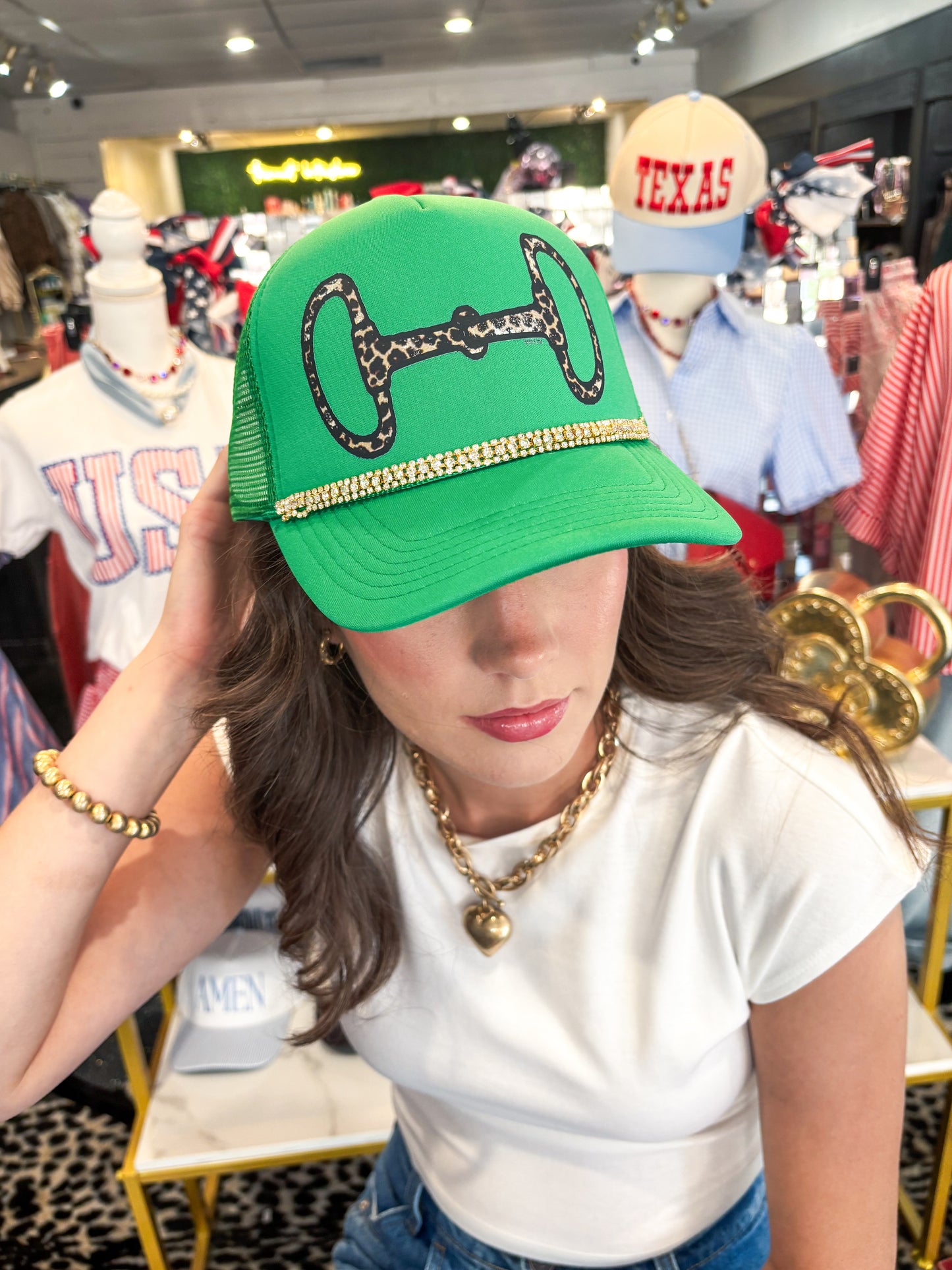 Green Bit Foam Hat