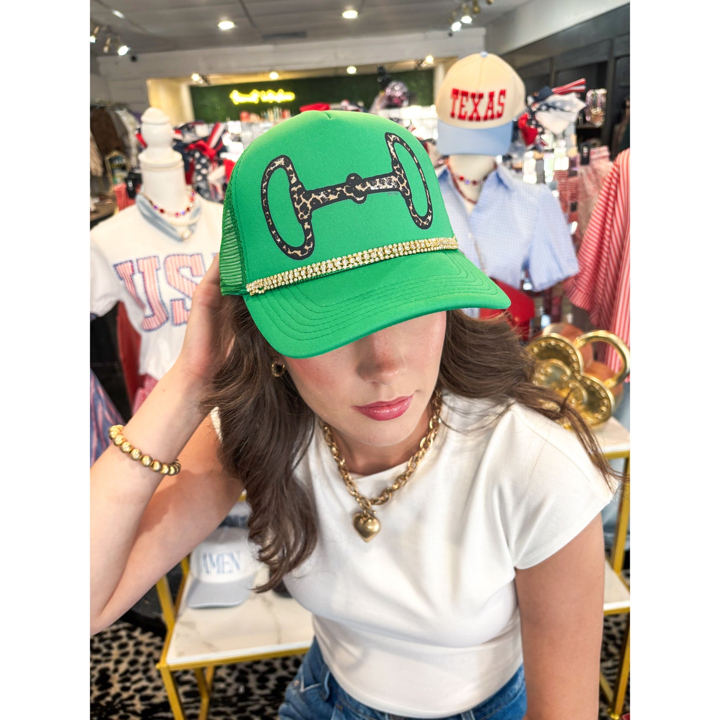 Green Bit Foam Hat