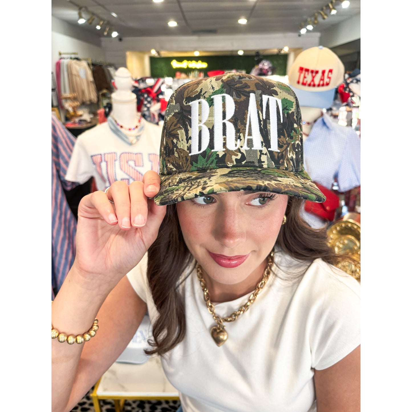 BRAT Fabric Hat- Camo