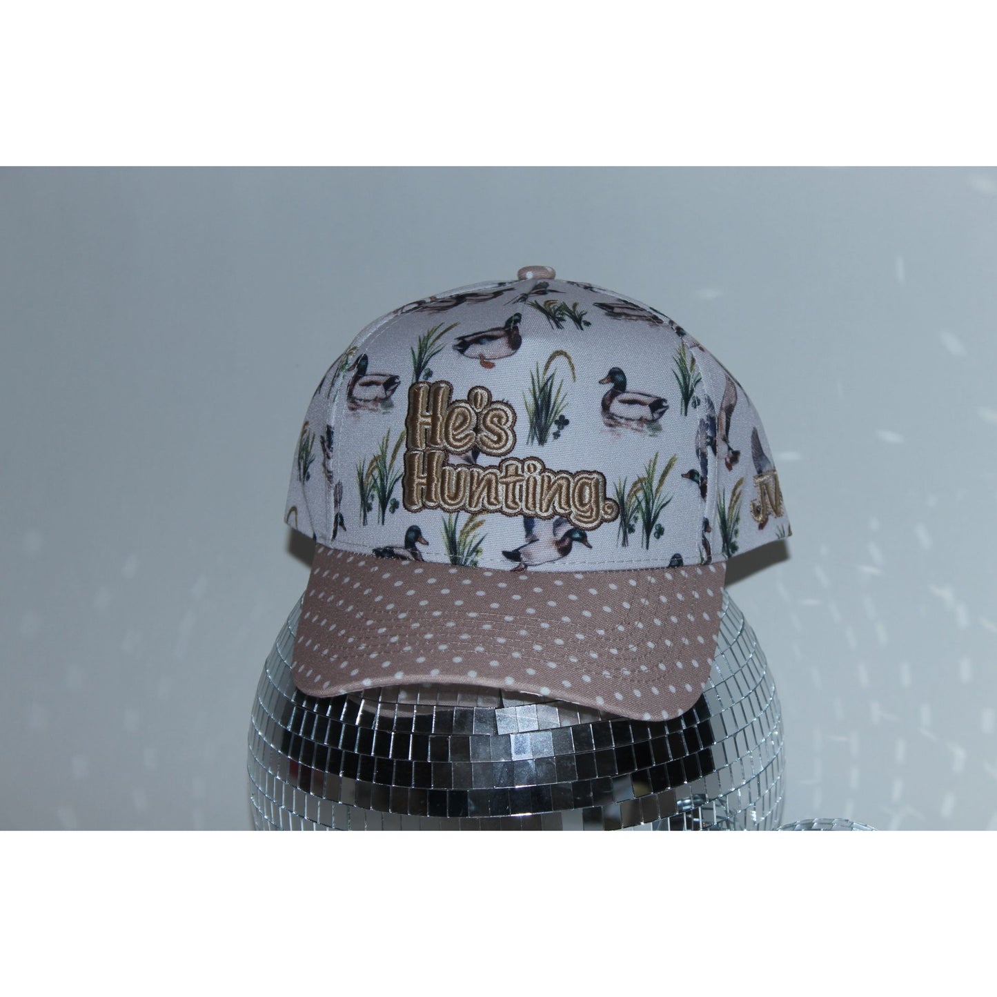 He’s Hunting Fabric Hat