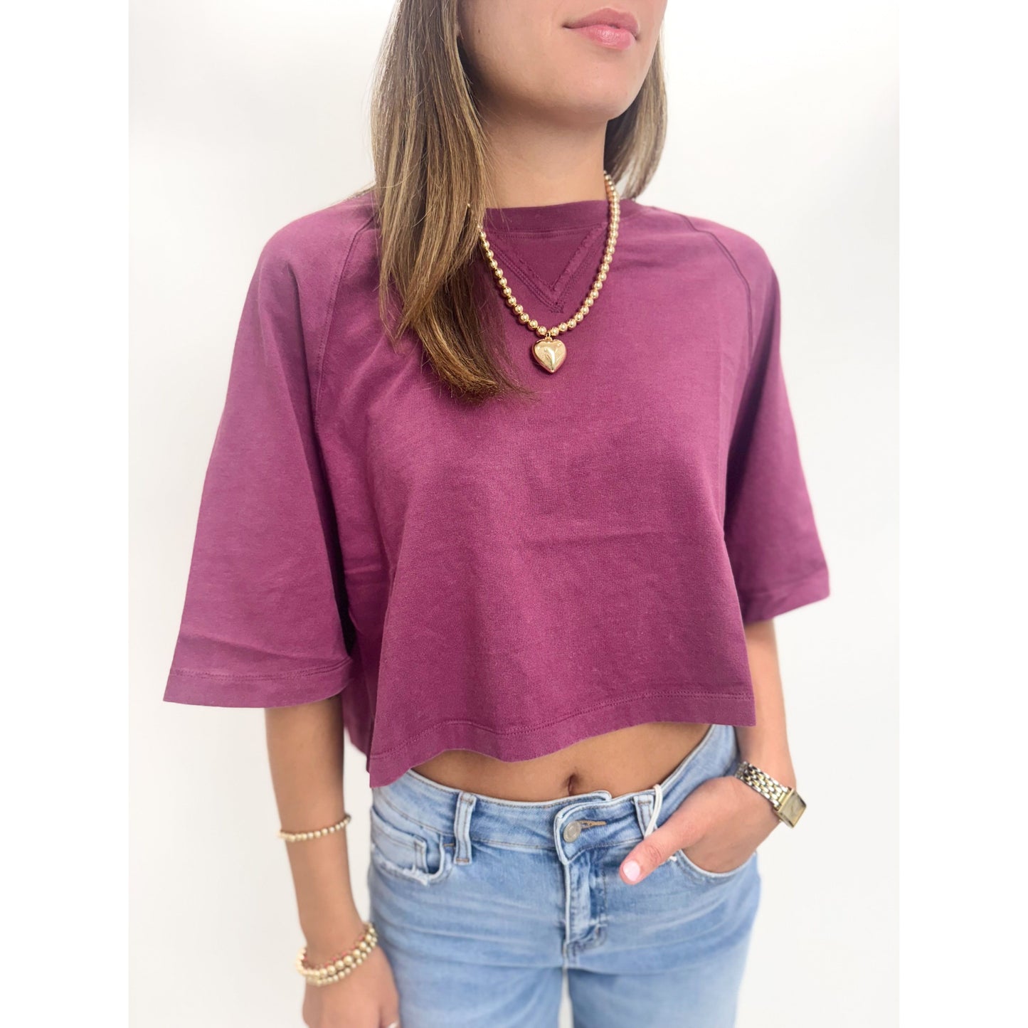 Deep Cherry Tee