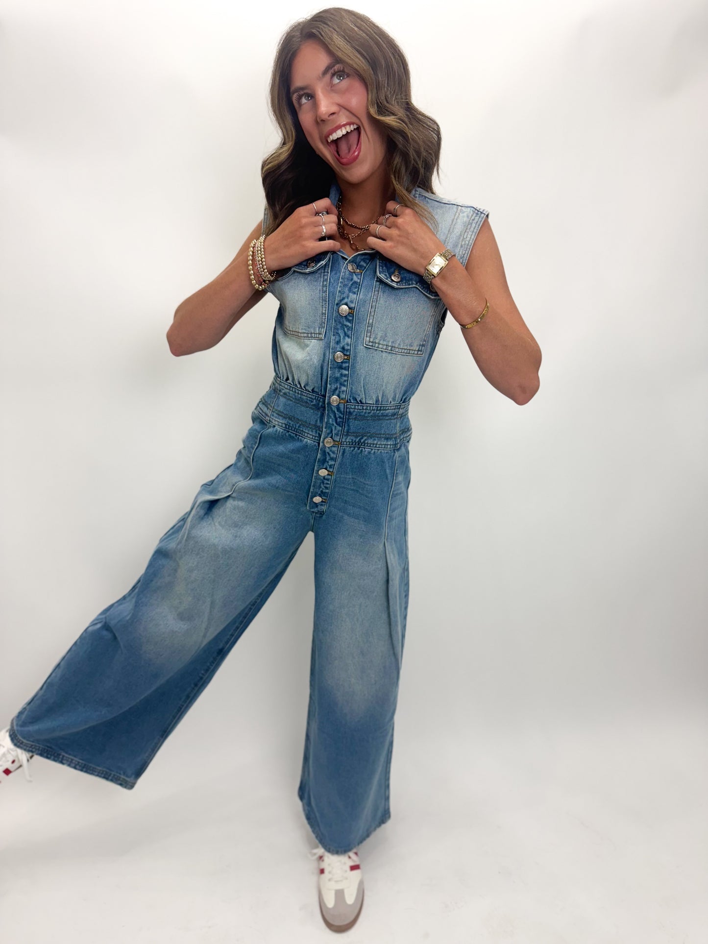 The Denim Prescott Jumpsuit