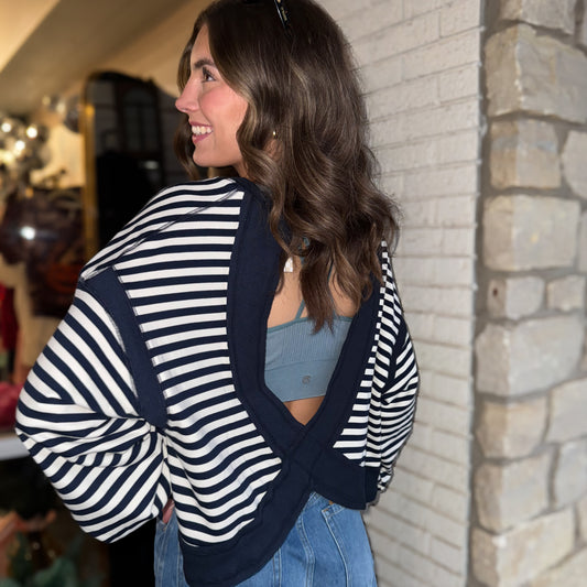 Back To Chic Open Back Sweater