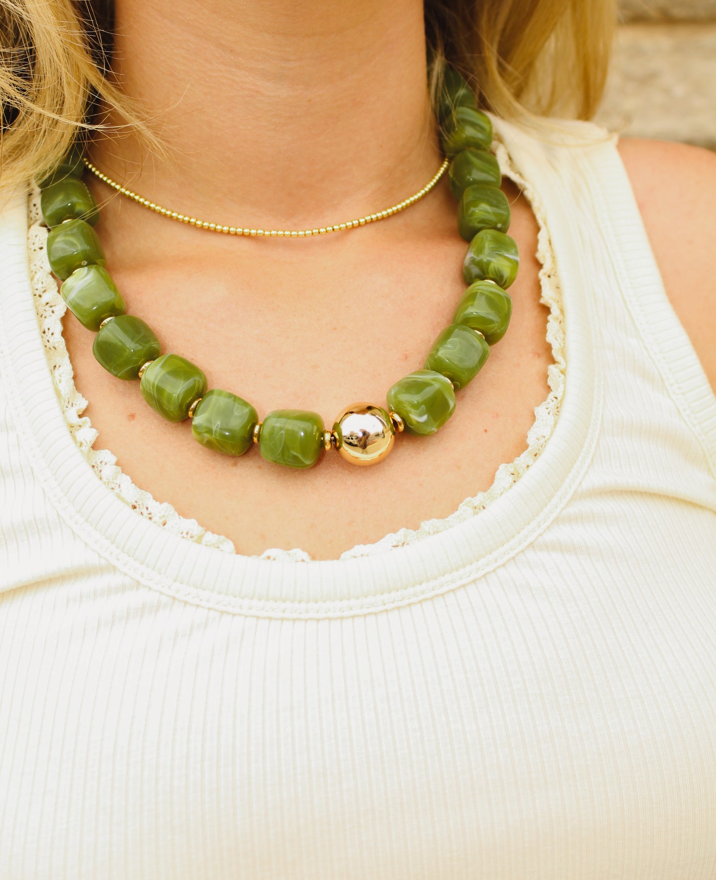 Beaded With Gold Detail
