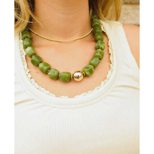 Beaded With Gold Detail