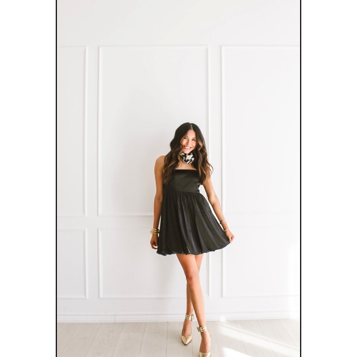 Pop the Noir Party Dress
