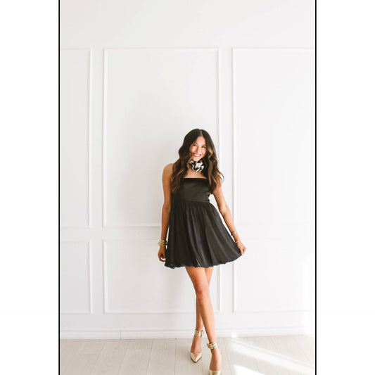 Pop the Noir Party Dress