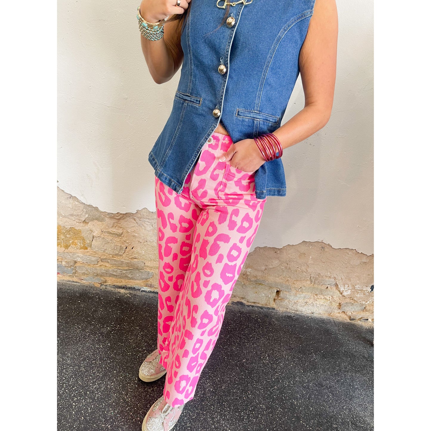 Fierce and Flirty Cheetah Denim