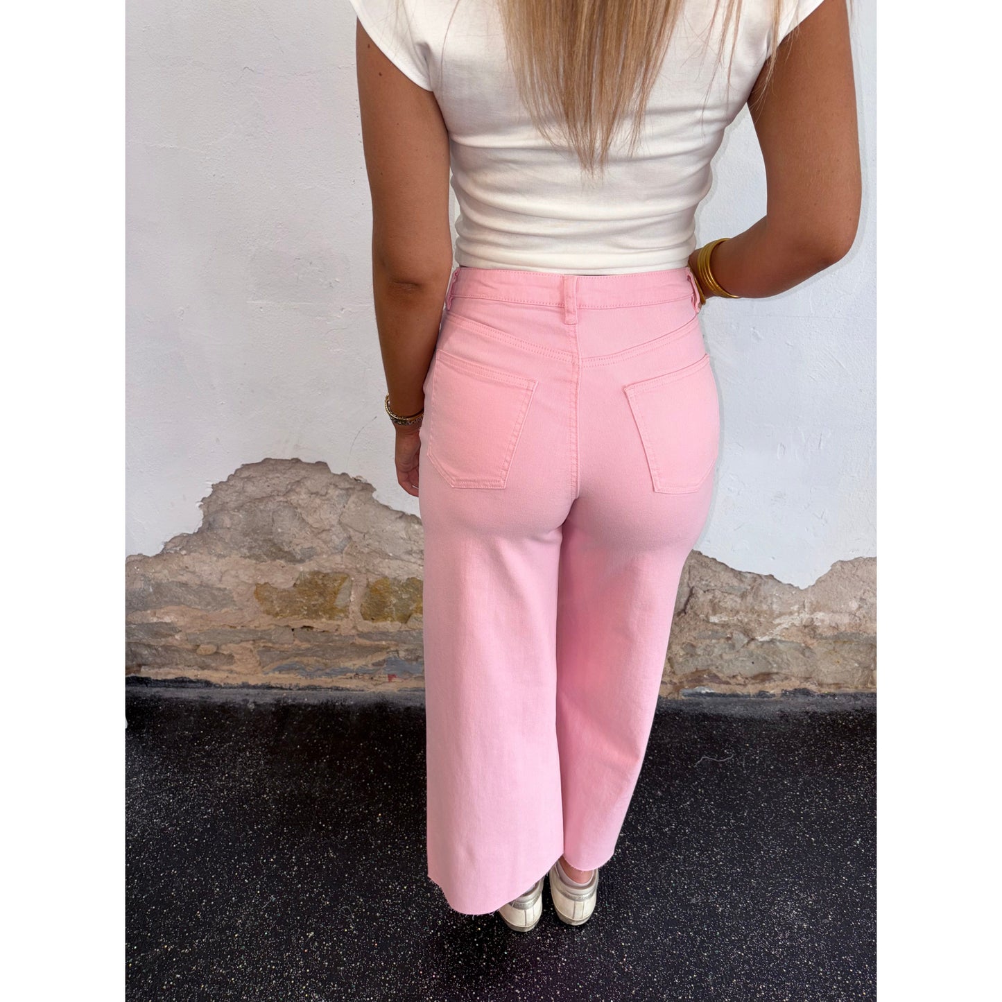 Pink Velvet Wide Legs