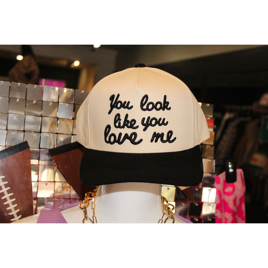You Look Like You Love Me - Black Fabric Hat