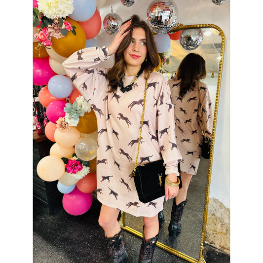 Cheetah Long Sleeve Dress