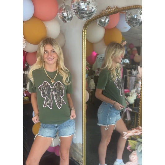 Camo Bow Tee