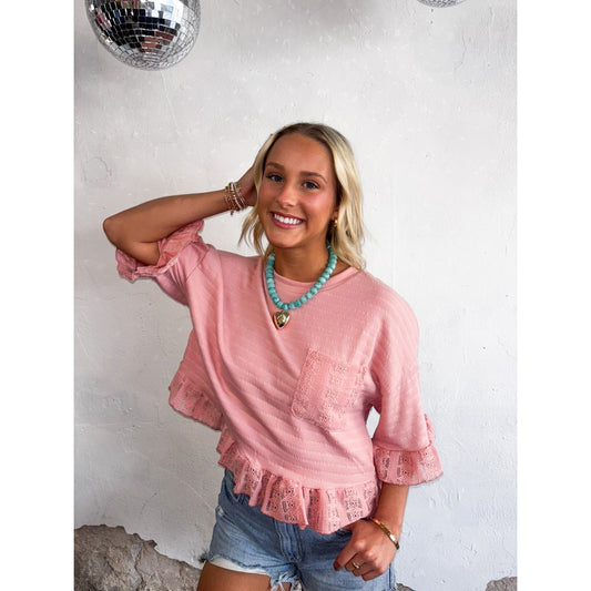 Southern Charm Ruffle Tee
