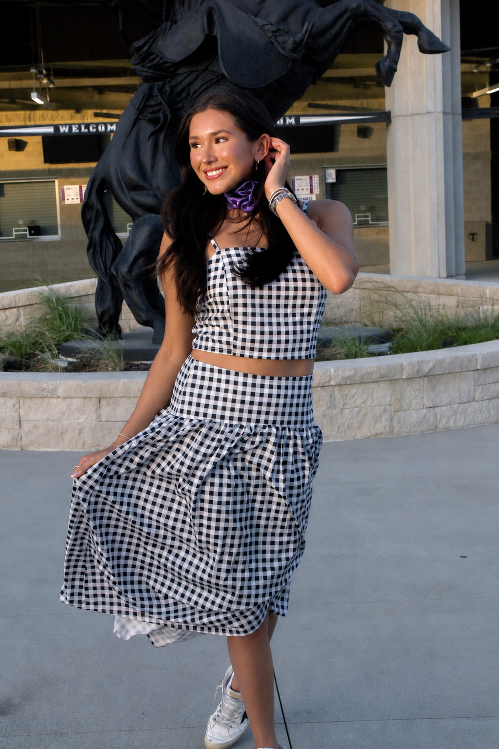 Gingham Girl Set