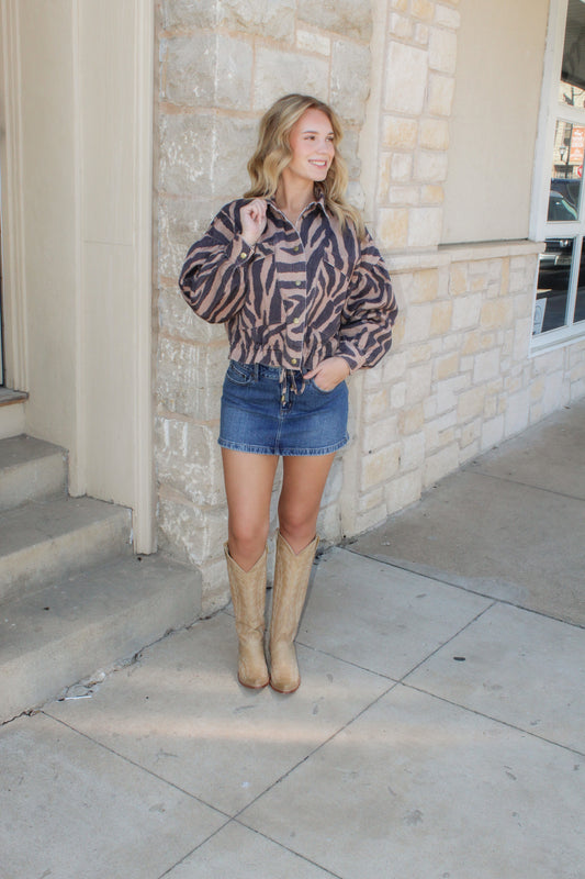 Espresso Safari Jacket ￼