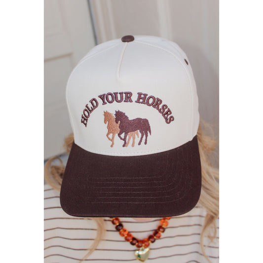 Hold Your Horse Fabric Hat