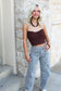 Whiskey Vibes Strapless Top