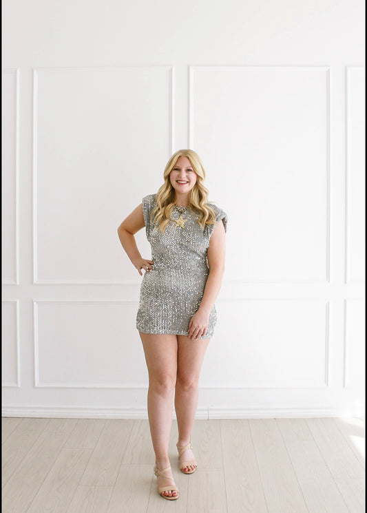 Champaign and Sparkles Party Dress