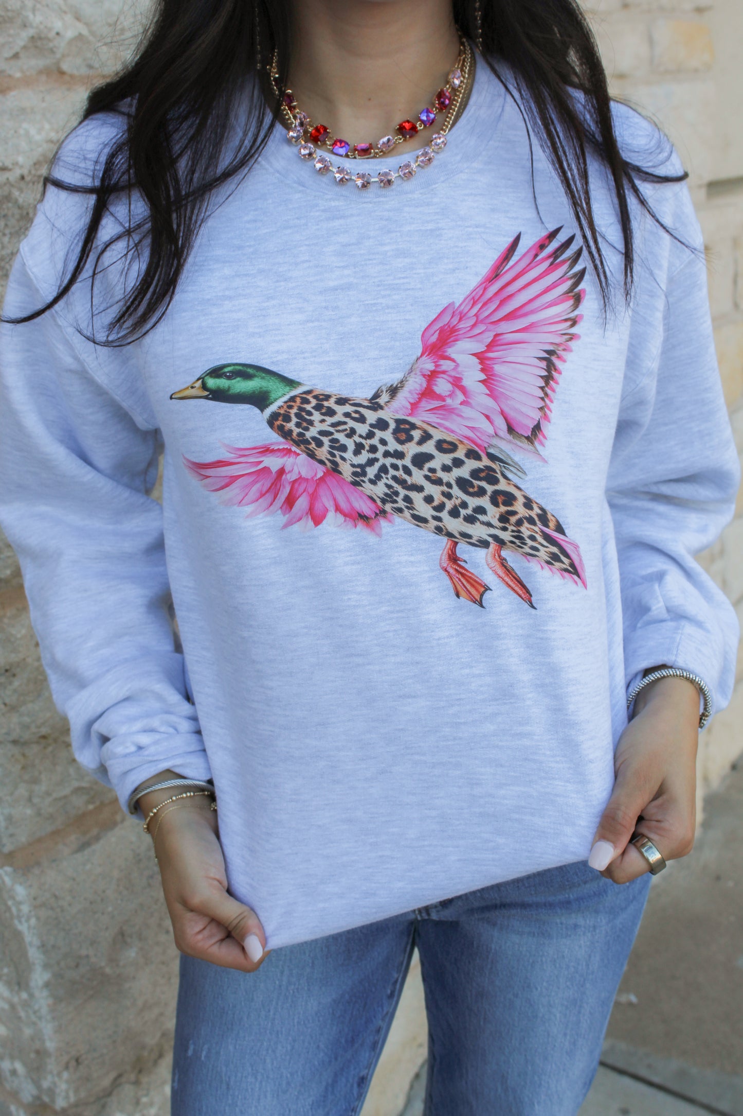 Pink Mallard Sweatshirt