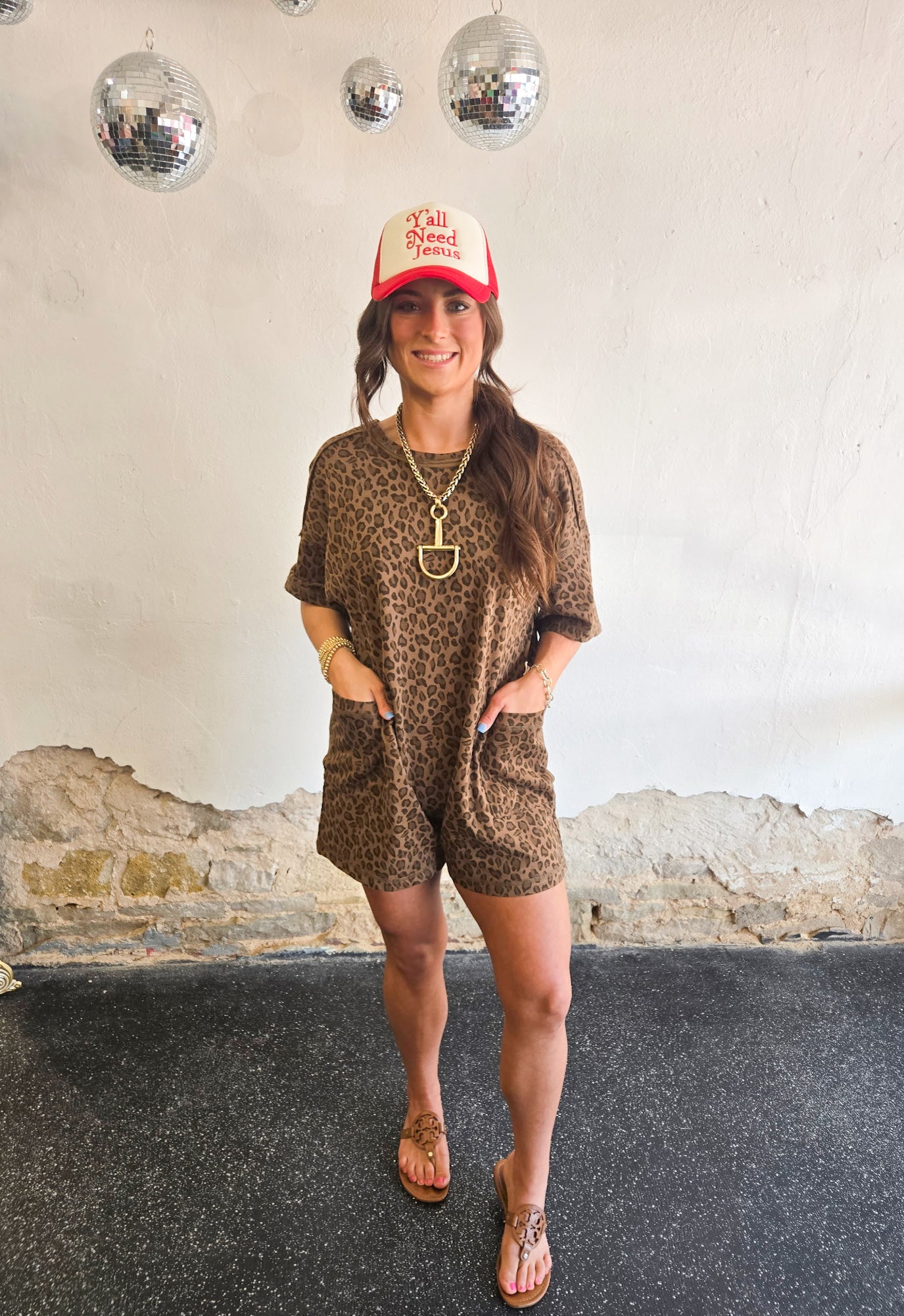 The Dolly Leopard Romper