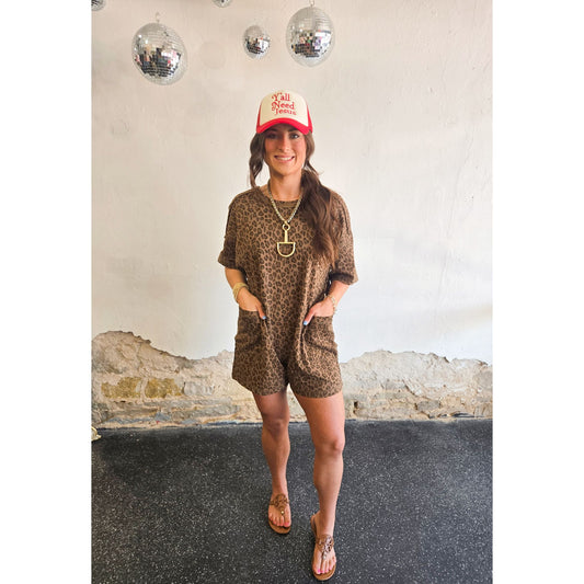 The Dolly Leopard Romper