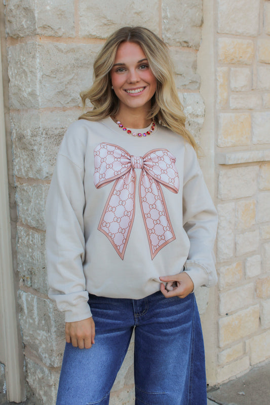 Boujee Bow Sweatshirts