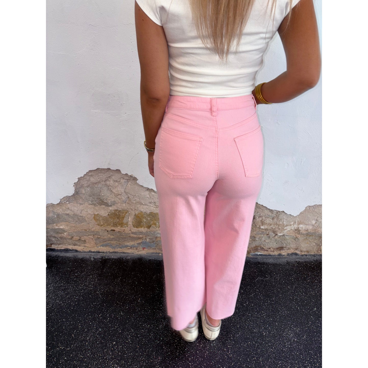 Pink Velvet Wide Legs