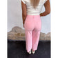 Pink Velvet Wide Legs