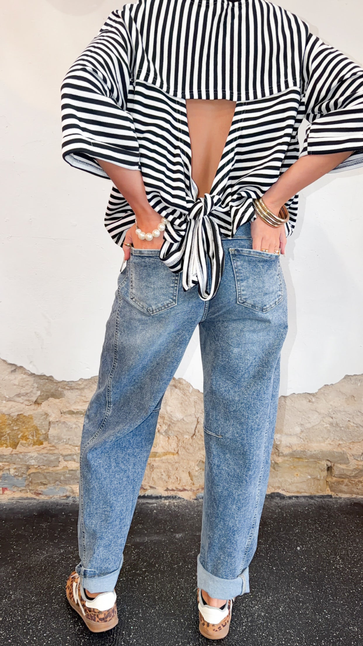 The Kamryn Stretch Barrel Jeans