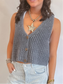Charcoal Knitted Vest