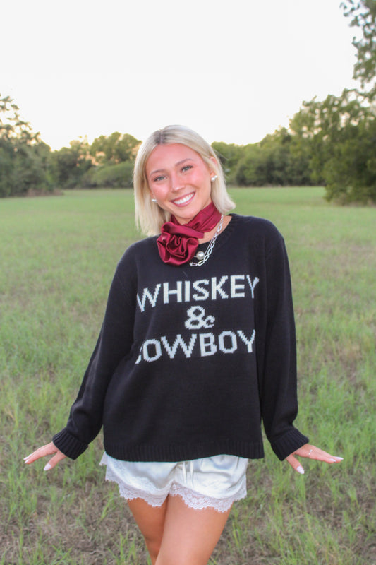 Whiskey & Cowboys Sweater