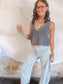 Charcoal Knitted Vest
