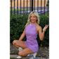 Lavender Scalloped Romper